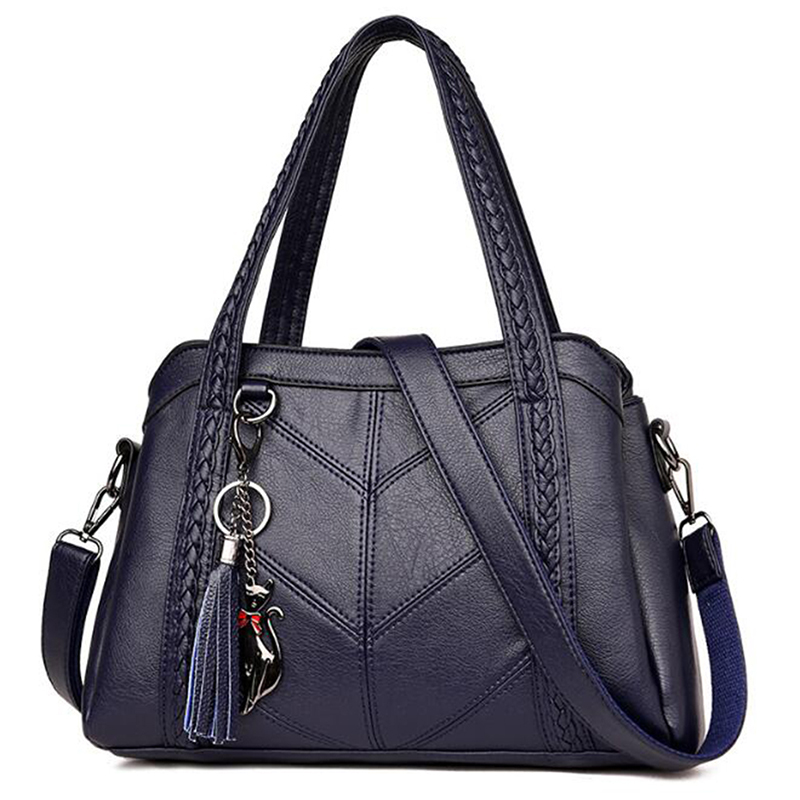 Women PU Leather Shoulder Bag Female Leisure Nubuck Convertible Handbag Hobo Messenger Top-handle Bags Purse