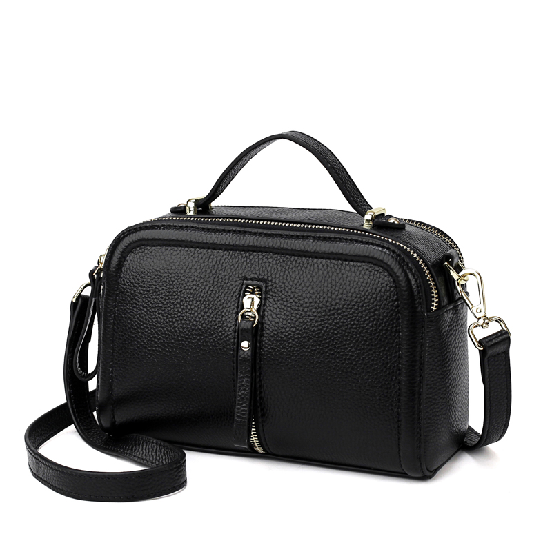 Top Quality Women Tote Bag Fashion Handbag pu Leather Small Flap Doctor Messenger Bags Solid Black Female Famous Brand Ladies Ba