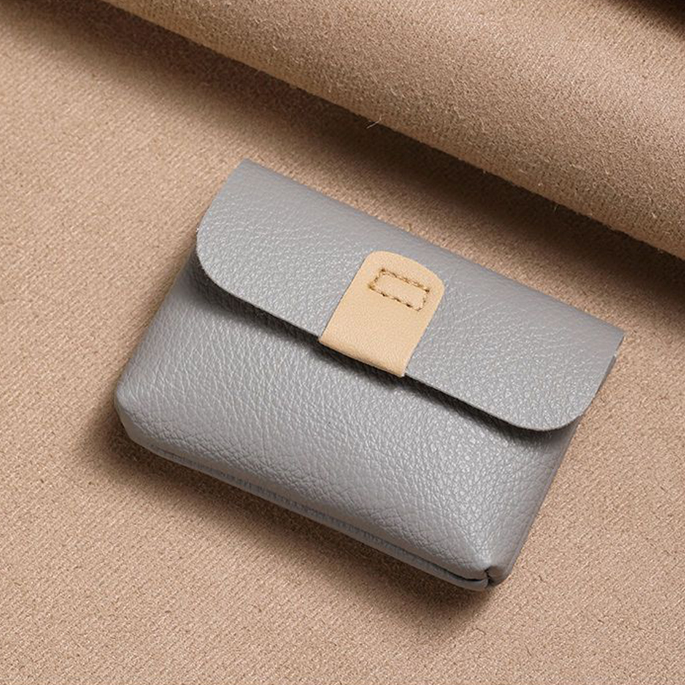 Zipper Purse Wallets Women PU Leather Coin Purse Men Casual Portable Money Bag Card Holders Simple Multi-function