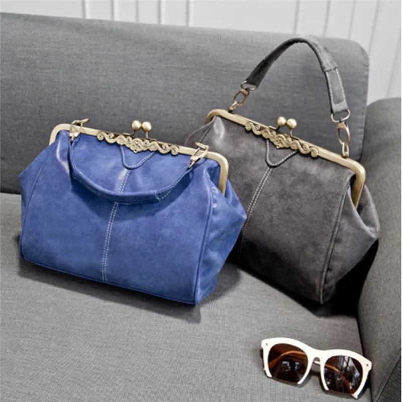 Glossy Womens British Vintage Messenger Bag Frosted Leather Fashion Leisure Lightweight Minimalist Handheld Crossbody Bags 241106