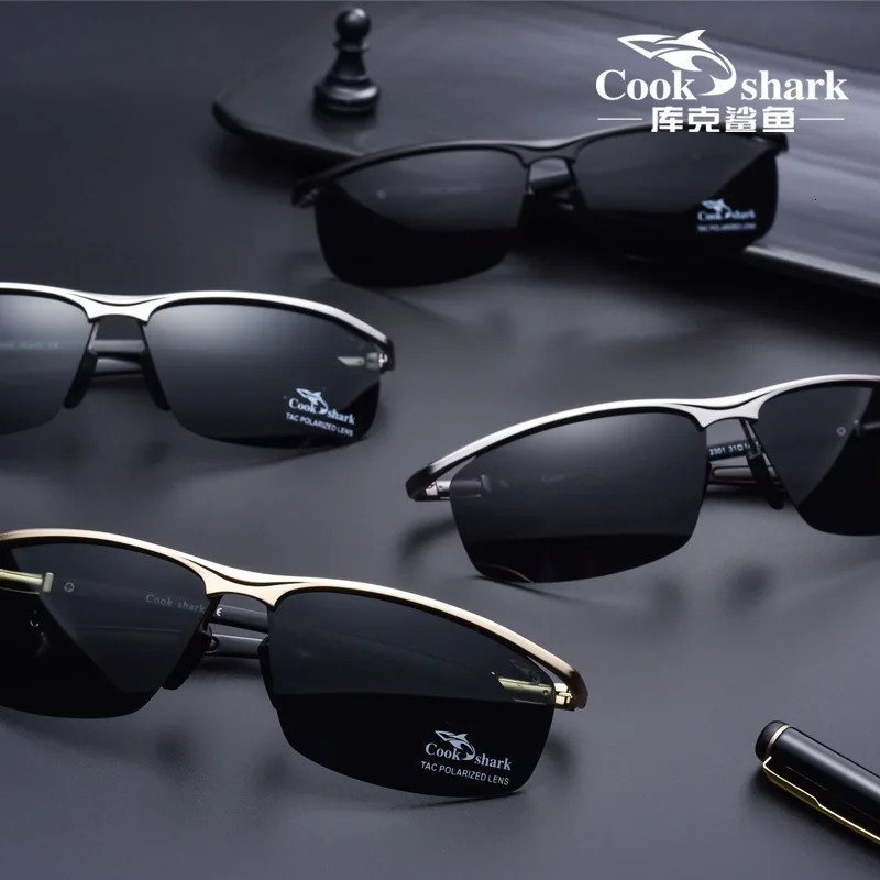 Cook Sharks Polarized Sunglasses for Men Hipster Sunglasses for Men Driver UV Protection 241106