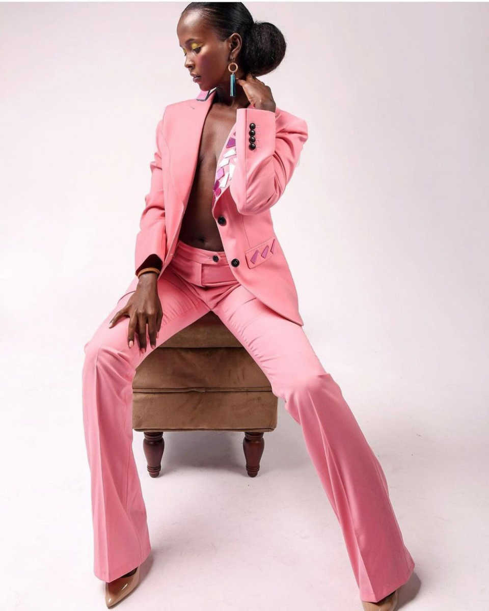 Unique Women Pant Suits Sequins Two Button Blazer Ladies Outfits Party Birthday Prom Blazer 2 Pieces Sets Mother Pants Suit