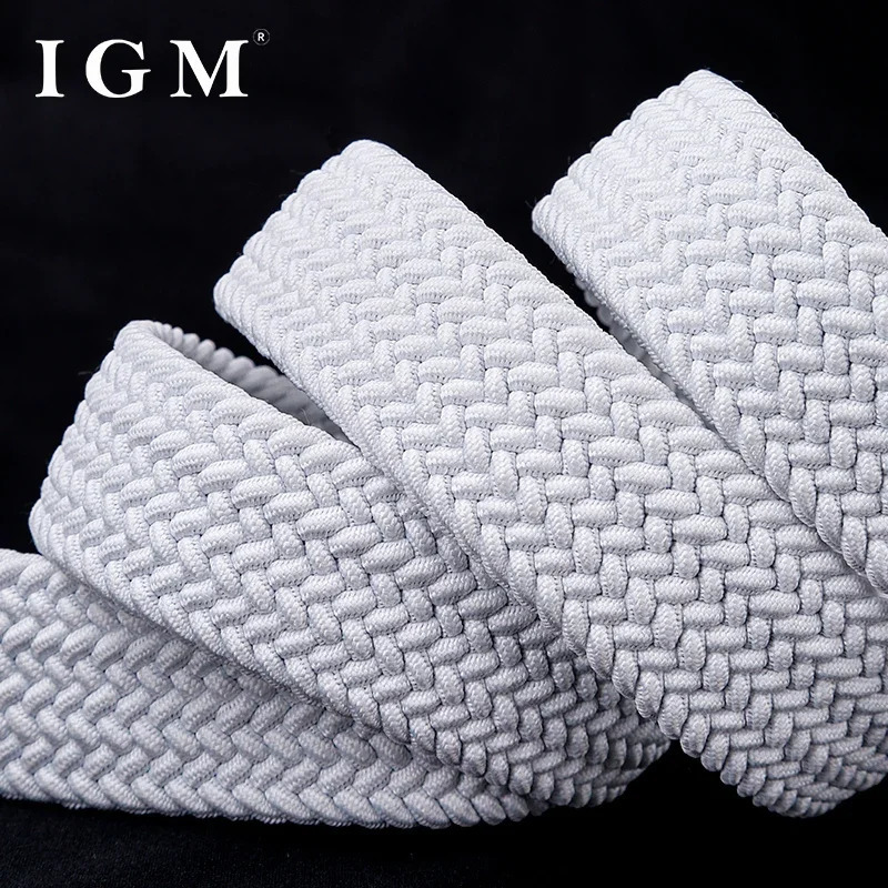 Belt for Men and Women Decoration Fashion Canvas Woven Belt Casual Sports No Hole Elastic Belt 241107