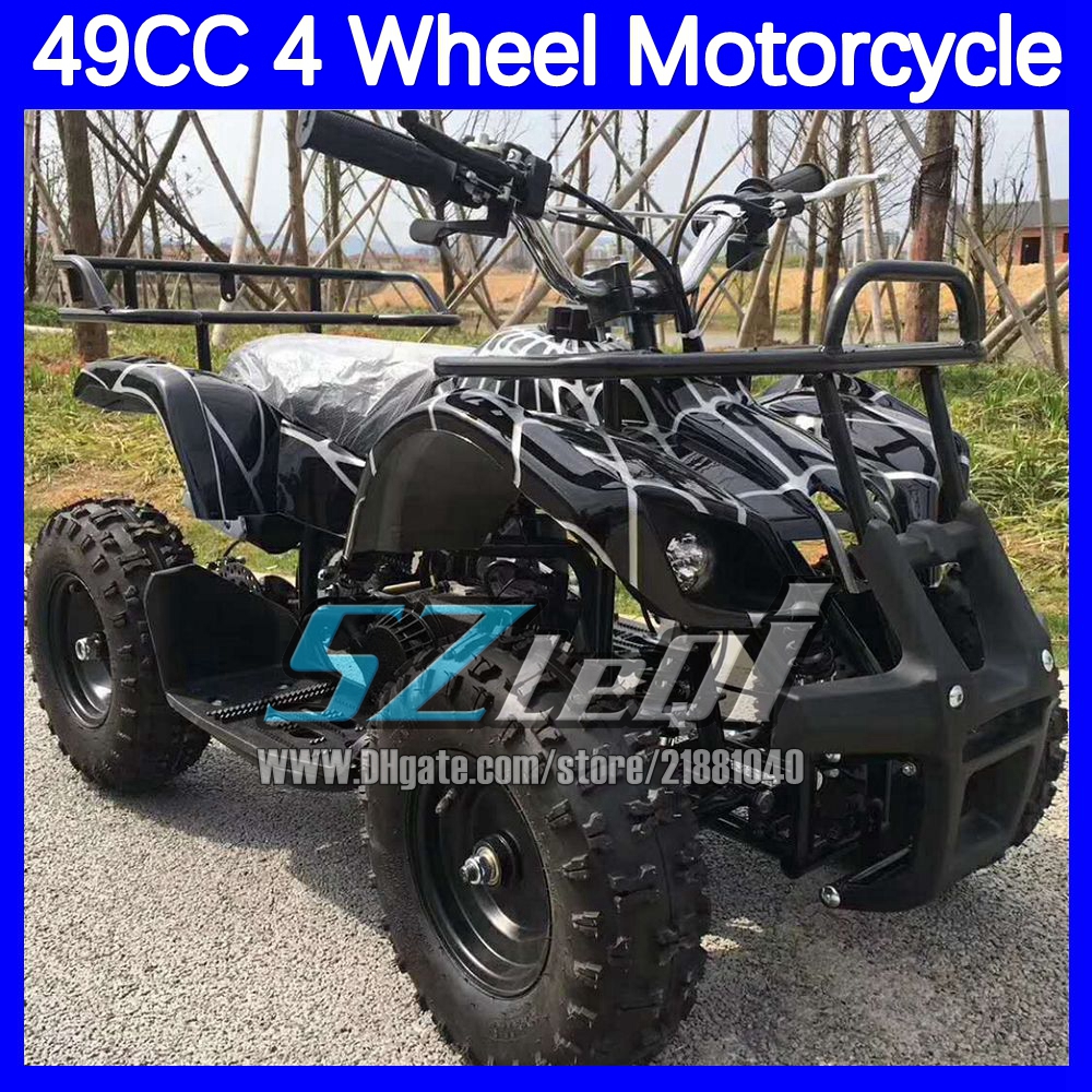 Kids Adult ATV UTV MOTO 49CC 2 Stroke Gasoline Motorcycle Kid Adult Go Kart Frames Quad ATVS Amusement Rides 4 Wheel Beach Buggy Motorbike Birthday Gi