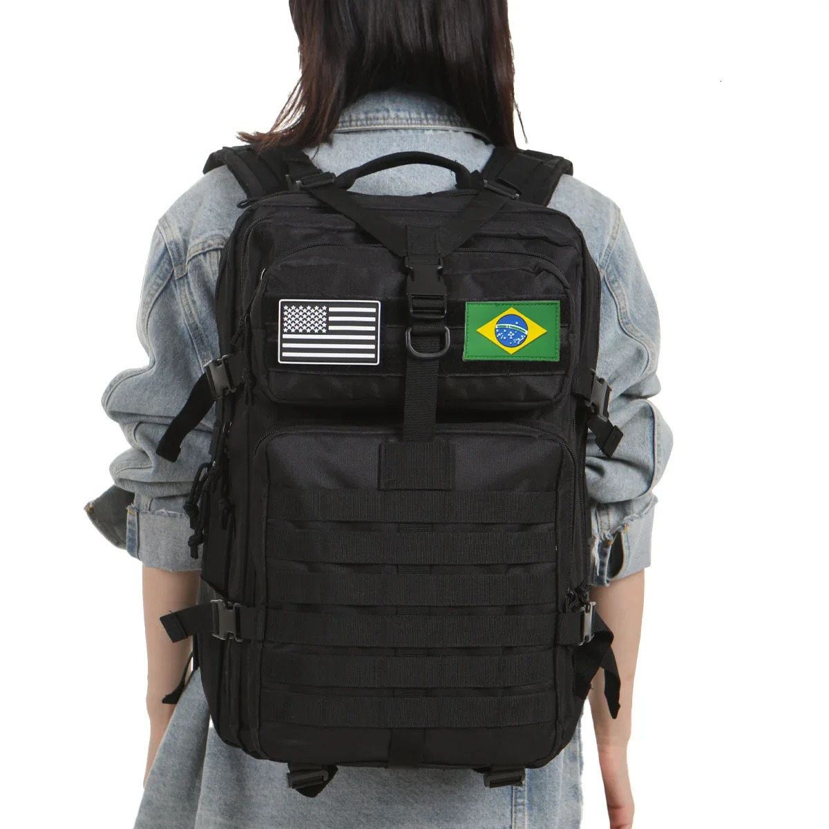 1000D Nylon Waterproof Outdoor Rucksacks Tactical Sports Camping Hiking Fishing Hunting Backpack 25L/50L 241106