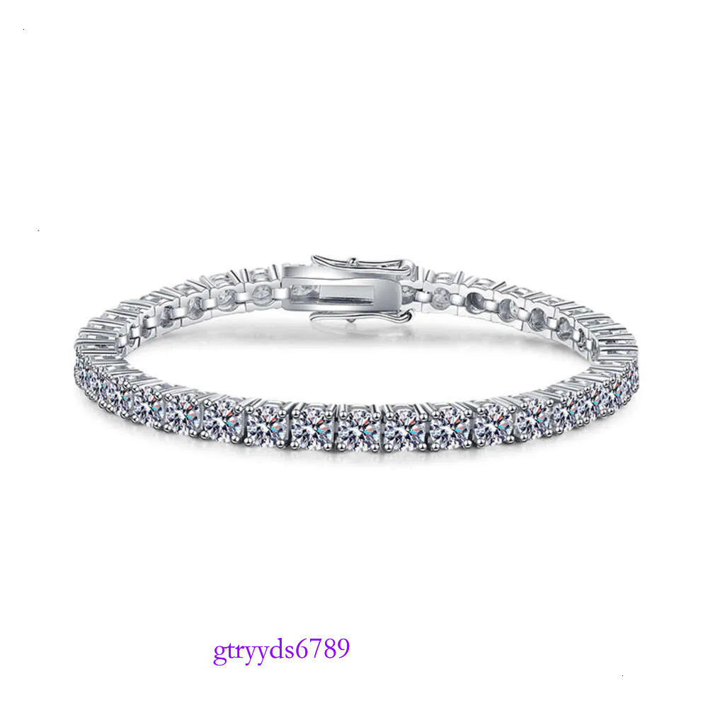 2mm-5mm VVS Dia for Womens Sterg Sier Lab Grown Moissanite Tennis Bracelet