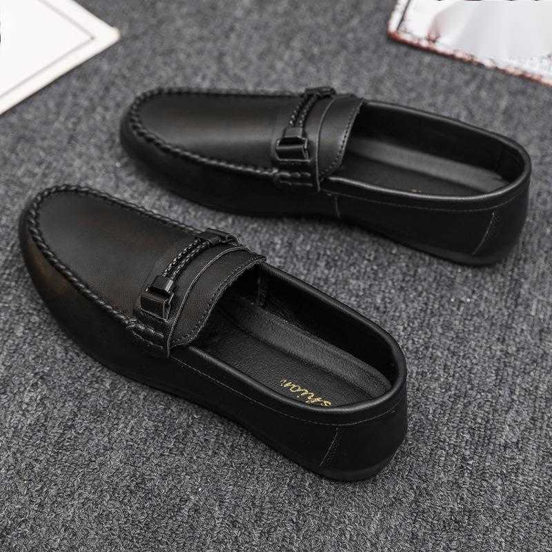 CMM High End Formal Summer Soft Soled Business Work Waterproof Lightweight Leather Surface Mens Loafer Dou Shoes Mens Thick Soled Breathable