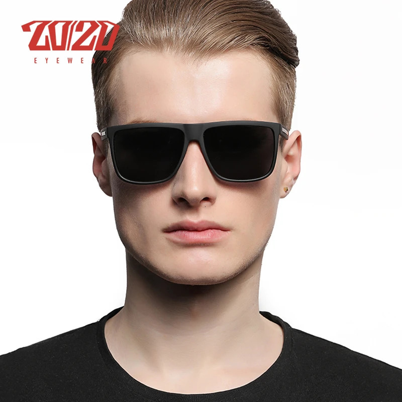 20/20 Fashion Black Sunglasses Mens Polarized Driving Sunglasses Fashion Mens Oculos Gafas Glasses PL207 241106