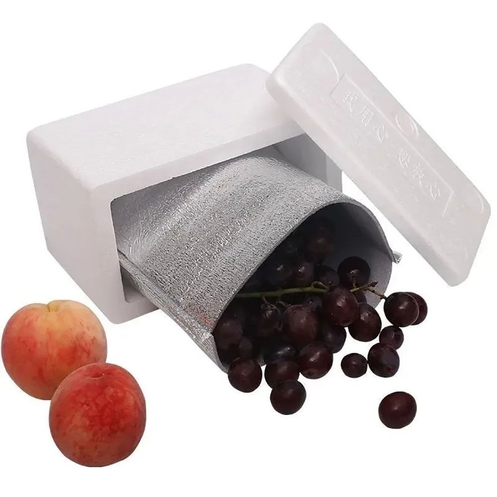 50Pcs/Pack Folding Ice Cold Warm Aluminum Foil Bag Delivery Carrier Food Thermal Insulation Bag Packing Drink Storage Cooler Bag