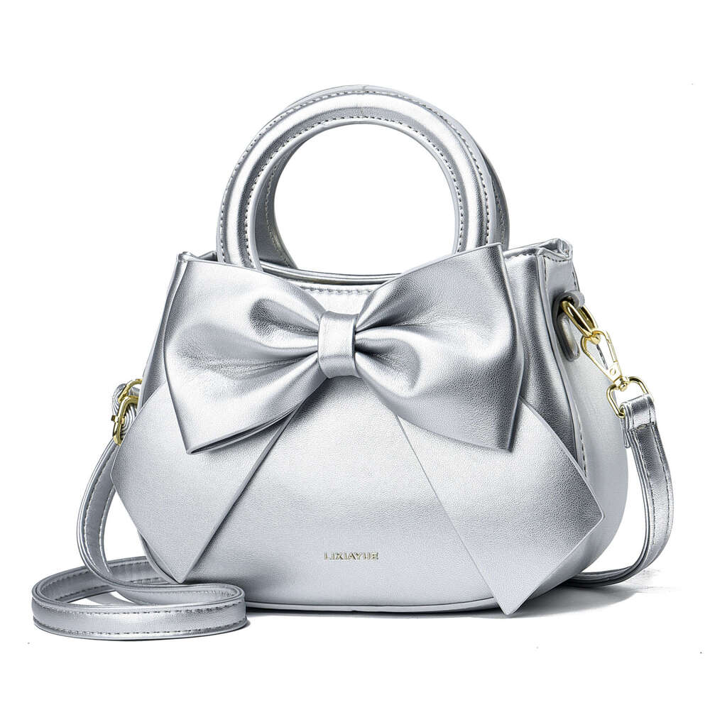 2024 new fashion trend versatile bow light luxury women's handbag single shoulder crossbody bag bags