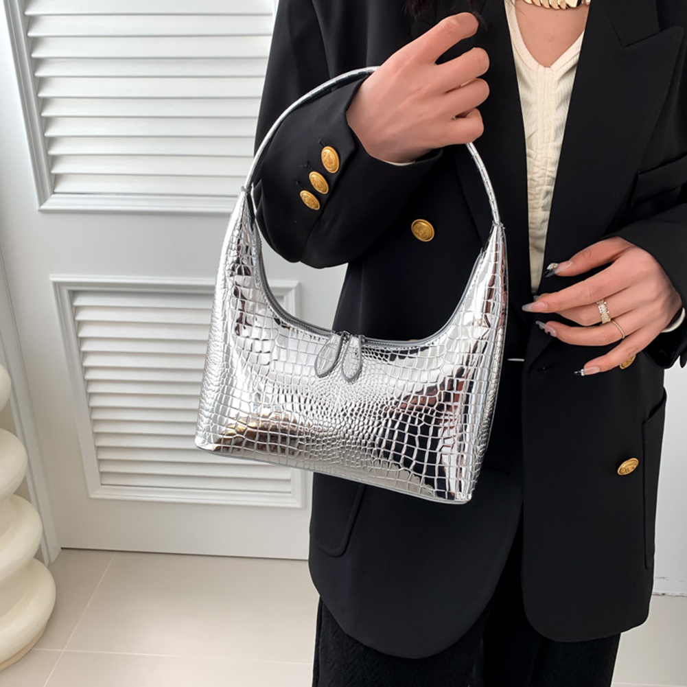 Women's Handbags New Shoulder Bag Retro Design Alligator Pattern Armpit Bag Party Fashion Handbag Crocodile Embossed Totes Bag