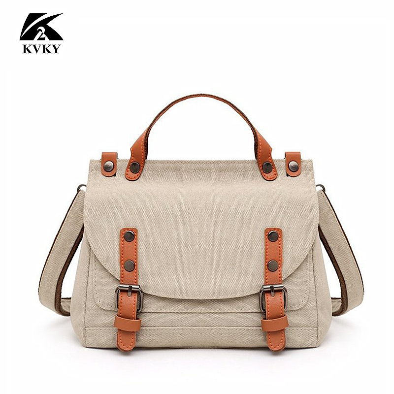 New retro doctor canvas bag portable messenger bag large capacity commuter ladies fashion shoulder bag