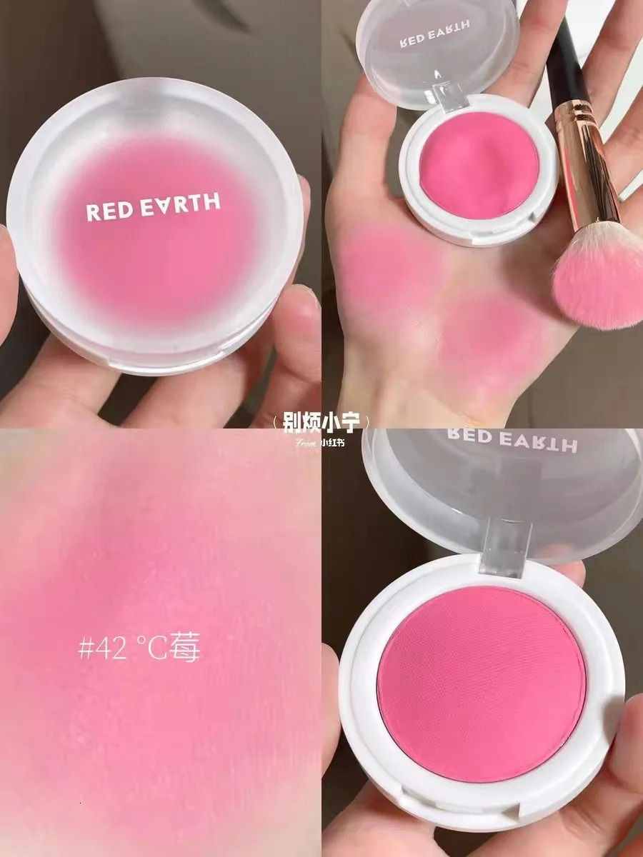Red Thermal Blush Cream Highlight Expansive Natural Matte Pearl powder blusher 241107