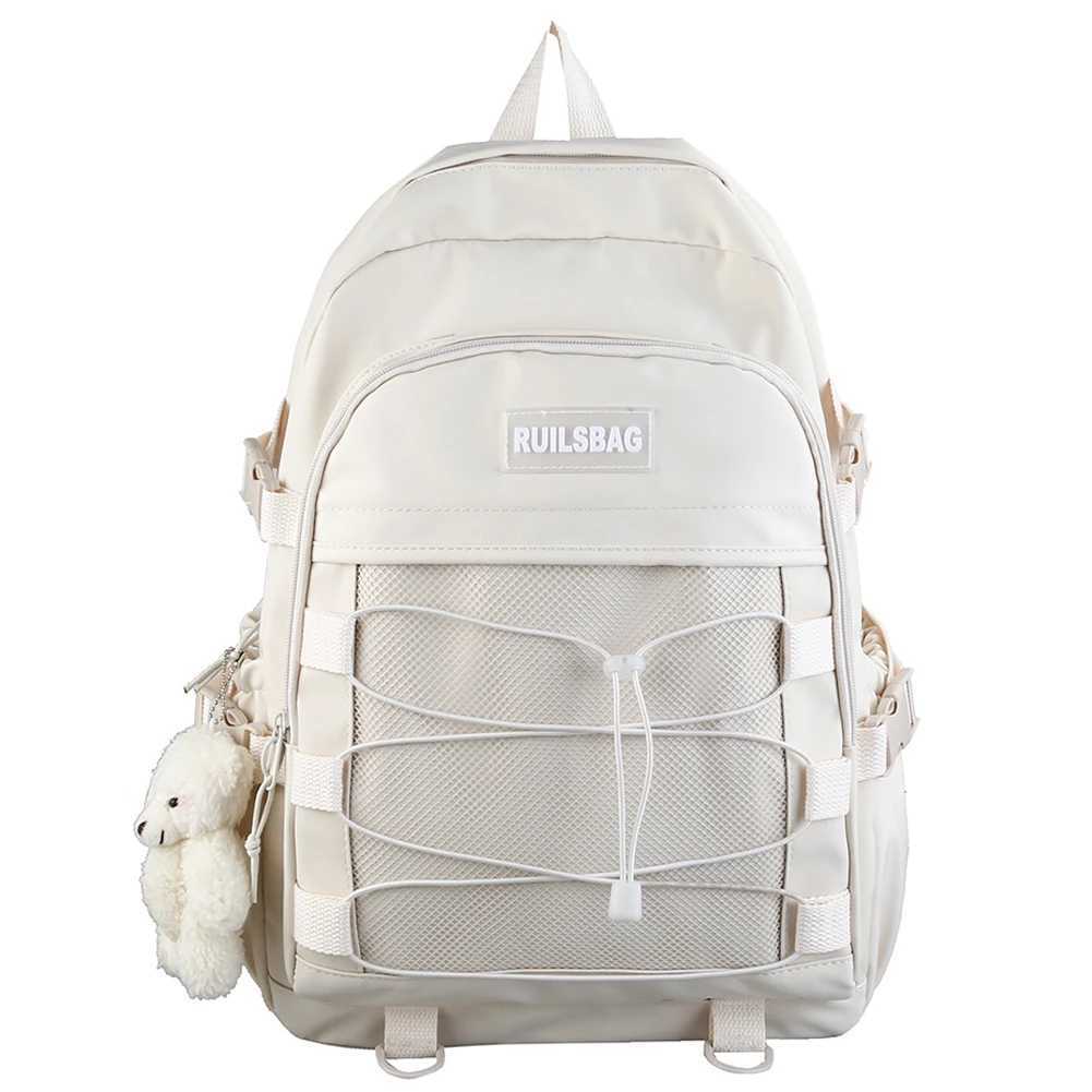 Kawaii Women Backpack Waterproof School Bag for Teenager Girl Student Bookbag Laptop Rucksack Cute Unisex Travel Bagpack Mochila 241107