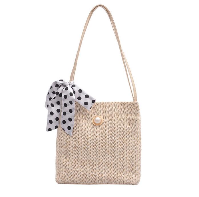 2020 Korean summer new straw bag small fresh simple fashion shoulder bag woven women bag