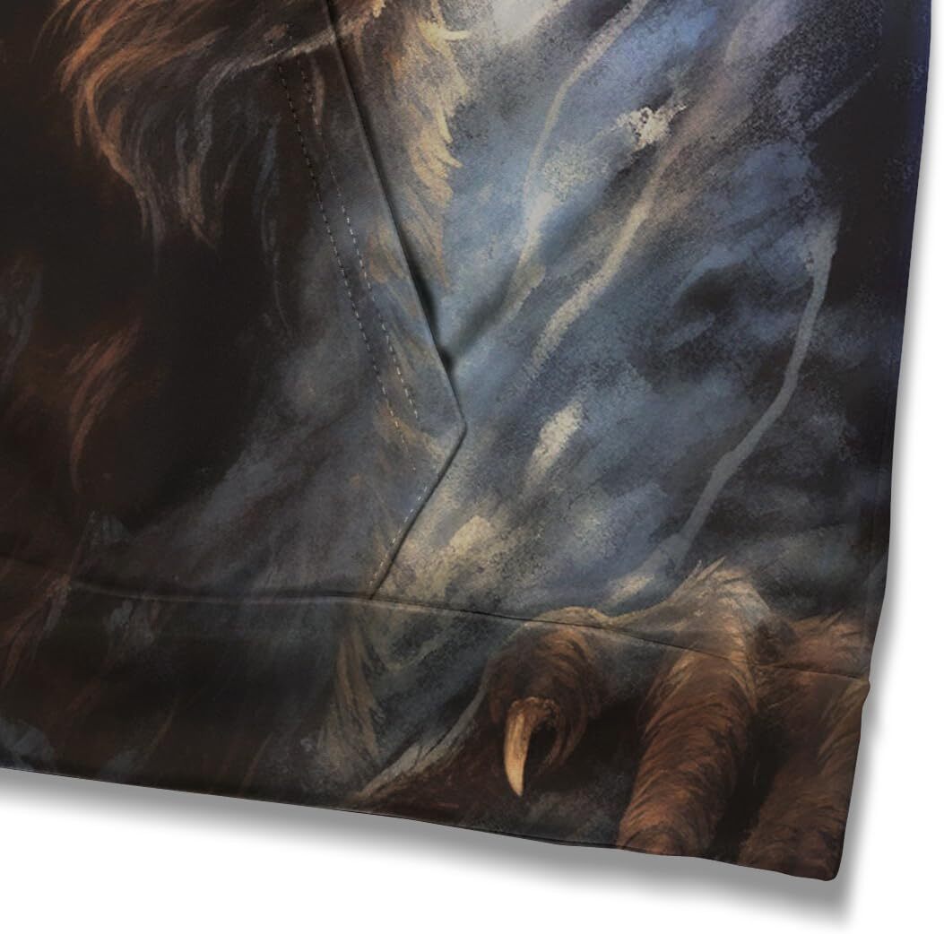 Hoodie for Mens Womens Novelty Bear Graphic Hoodie Cool Animal Print Hoodies Sweatshirt Pullover for Men Women Graphic Trendy Bear Pattern cool