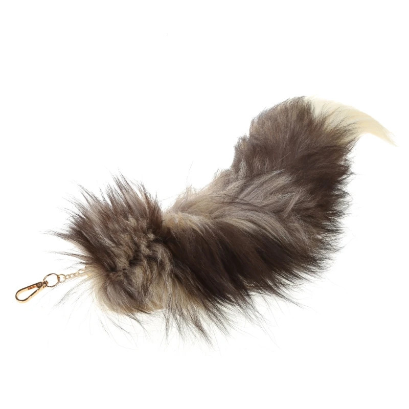 Cute animal tail keychain personalized fur pendant keychain bag charm keyholder keychain gift 241107