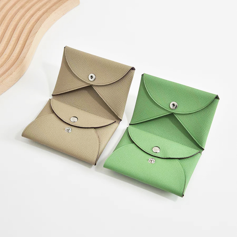 Genuine Leather Wallet Luxury Brand Card Wallet Woman Fashion Credit Card Holder Business Pillow Coin Purse Casual Coin Case