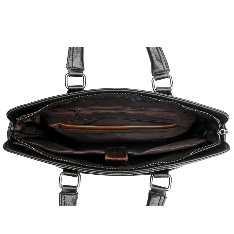 Luxury Men Briefcase Bag High Quality Genuine Leather Business Shoulder Messenger Bags For Men Office Handbag 14-inch Laptop bag