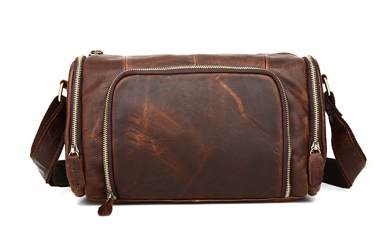 New Mad Horse Skin Pocket Bag, Single Shoulder Bag.pinepoxp bag