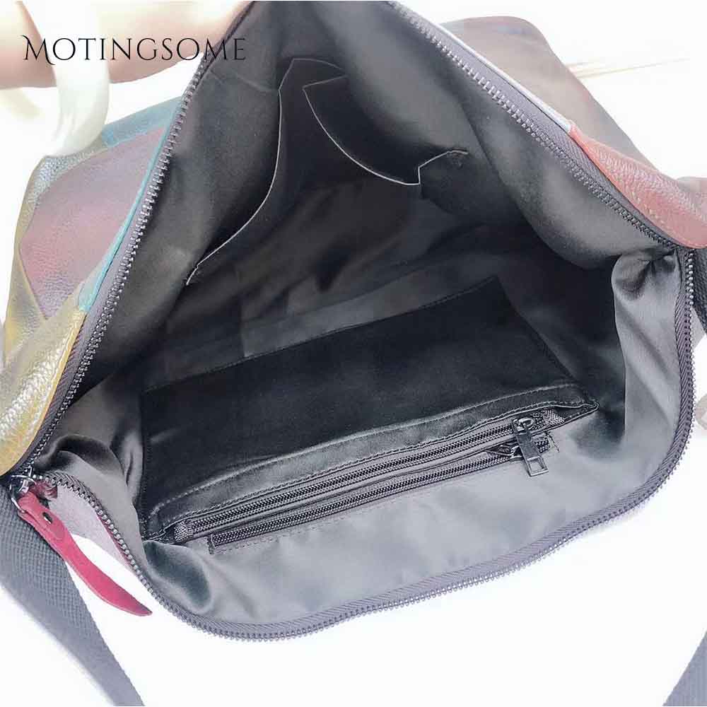 Patchwork Style Genuine Leather Women Tote Bag Cowhide Handbag Large Shopper Bag Fashion Bag Ladies Luxury Desgin Bag 2020 New