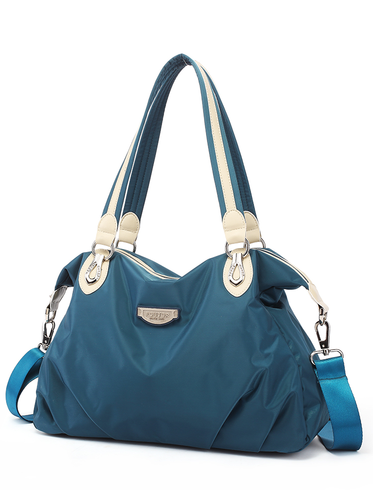 Fouvor Women Fashion Large Capacity Bag OL Style Female Tote Bag Oxford Waterproof Zipper Bag Casual Messenger Bag 2611-04A