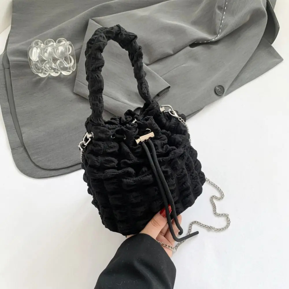 Home>Products>Fashion Y2K Inflatable Bucket Bag>Flat Nylon Drawstring Bag 241106