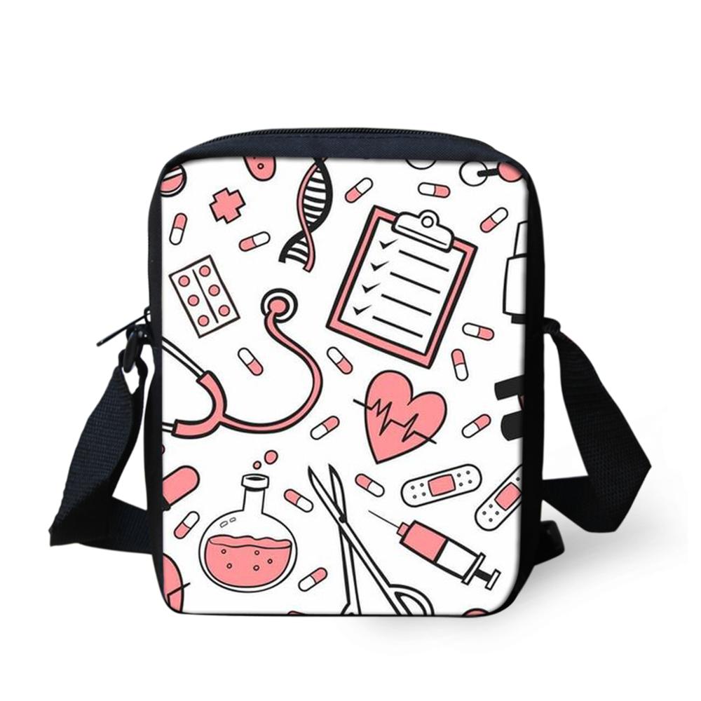 Nurse Child Shoulder School Square Messenger Bag Animal Kids Crossbody Schoolbag For Girls Book Bags Mochila Infantil