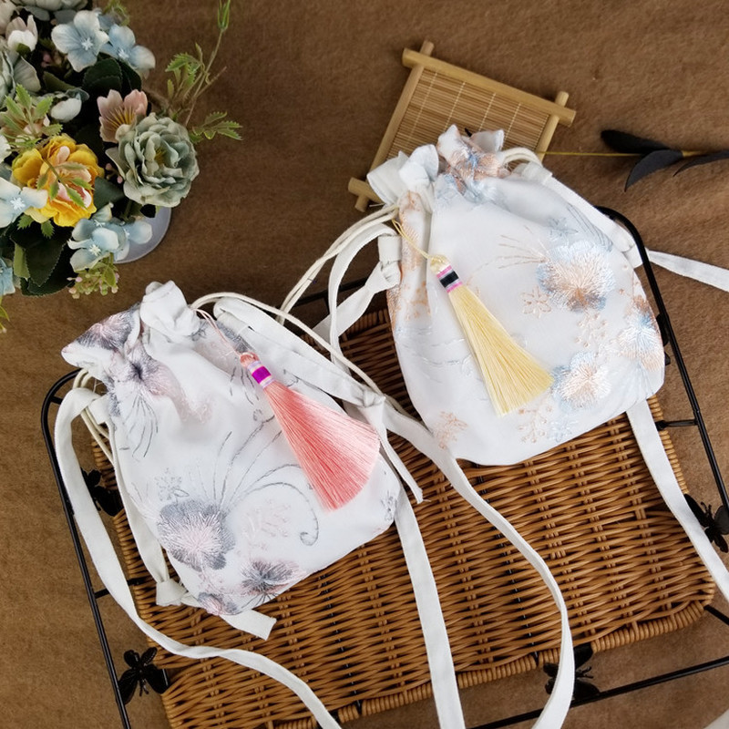 Canvas New Bags Ancient Style Hanfu Chinese Style Fairy Embroidery Crossbody Bag Shoulder Mini Bag with Costume Cloth Purse