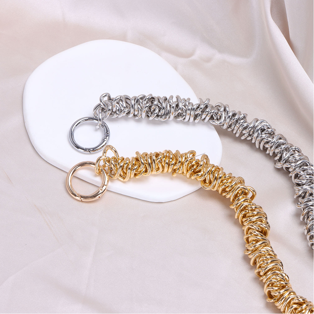 Exquisite Irregular Handbag Chain Metal Handle For Shoulder Bag Replacement Bag Parts Women Bag Accessories 35CM Short Bag Strap