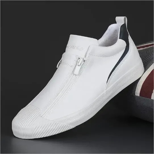 Autumn Mens Trendy Sneakers Leather Soft Sole Men Shoes Size 38-44 241106