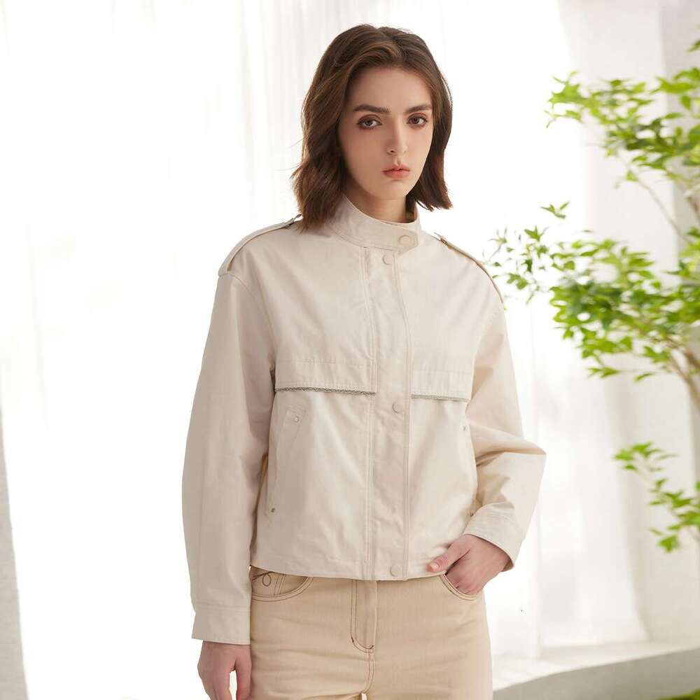 K2121l Spring Autumn Womens Clothing Brand Ladies Clothes Long Sleeved Cotton Coats For Women