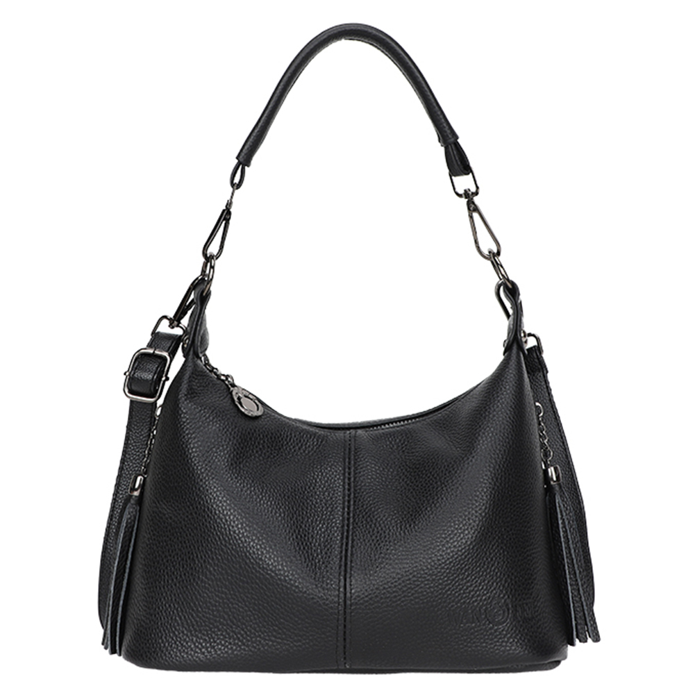 Women Fashion Shoulder Bag Large Capacity Cowhide Casual Satchel Bag Adjustable Strap Vintage Underarm Bag for Outdoor Travel