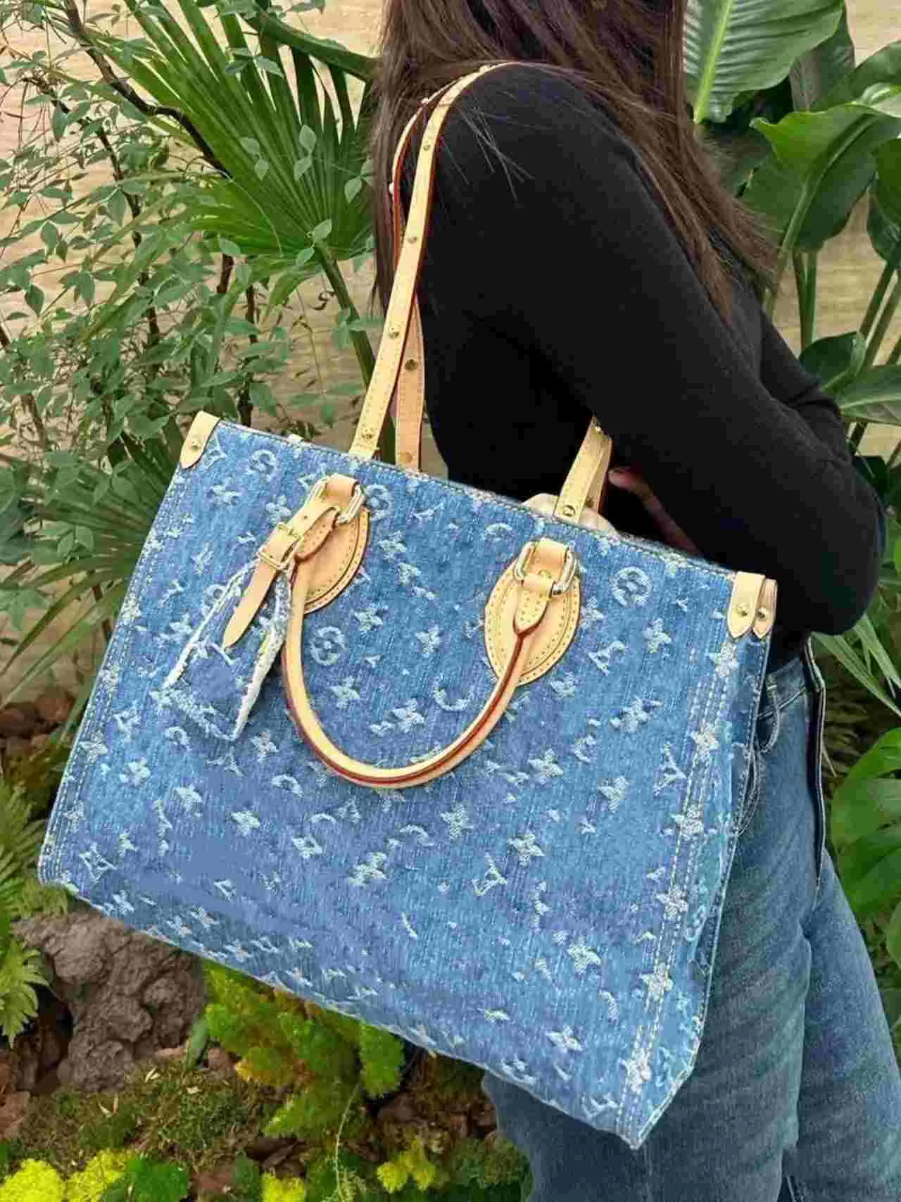 New Designer Tote Bag Women Handbag Large Capacity Denim Tote Bags Fashion Shopping Bag Designer Shoulder Bags Crossbody Bags