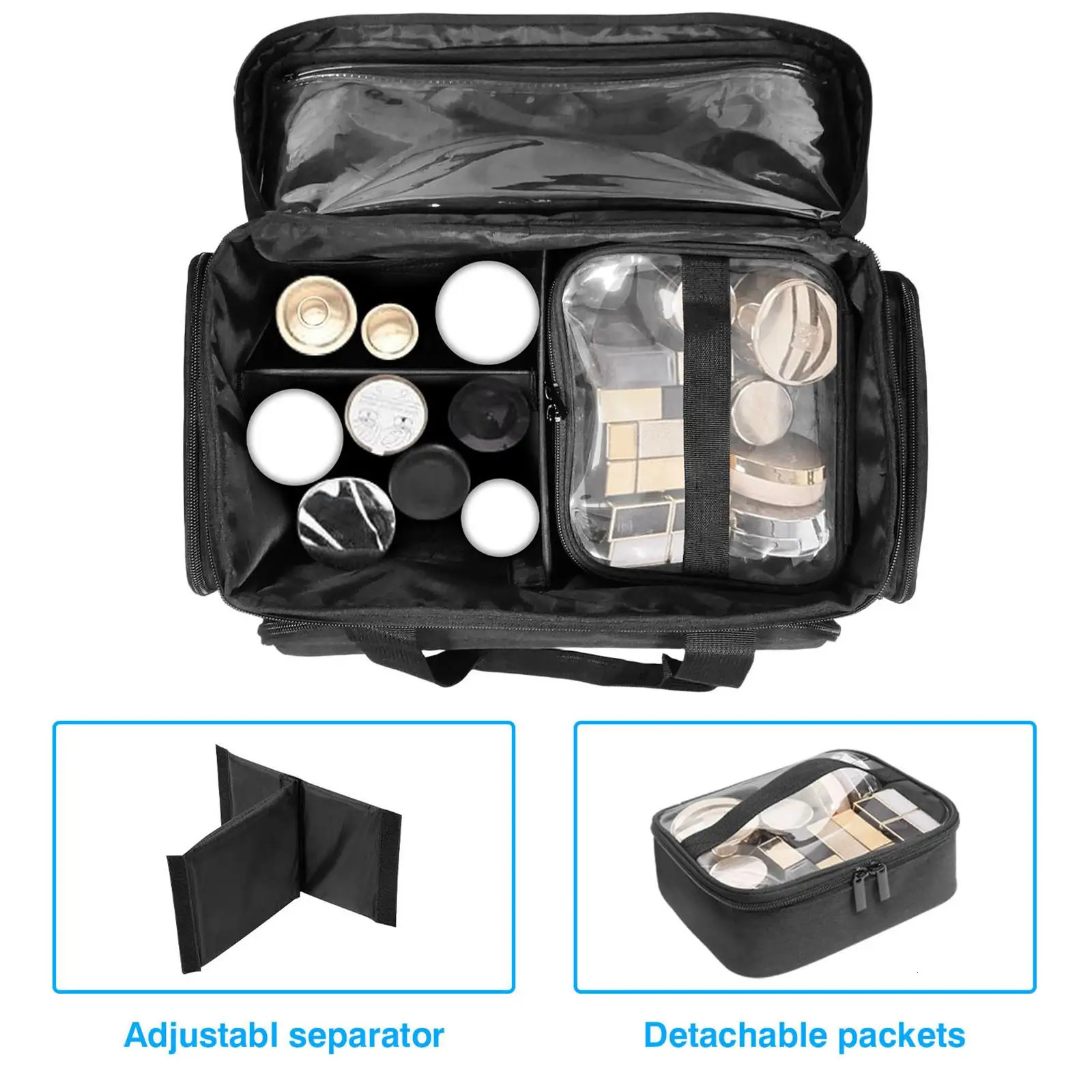 Makeup bag with handle used for hair tools beauty sets women 241106