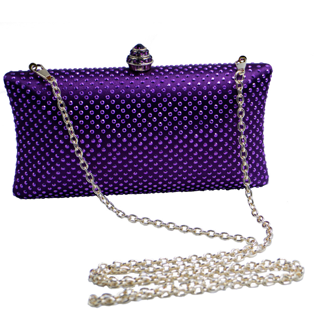 Elegant Women Evening Bag and Clutches with Rhinestone Crystal for Women's Prom Party Wedding