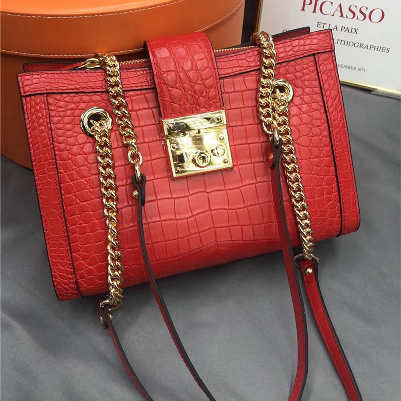 Fancy Genuine Crocodile Belly Skin Female Small Gray Blue Purse Women Flap Bag Exotic Alligator Leather Lady Single Shoulder Bag