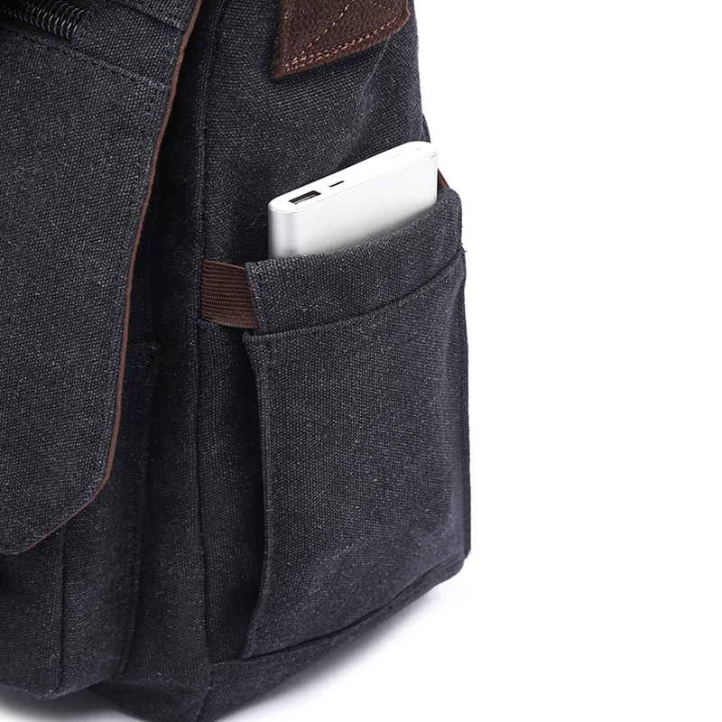 Large Capacity Men Business Briefcase Handbags Canvas Bags for Travel Books Messenger Bags Multifunctional 14 Inch Computer Bag