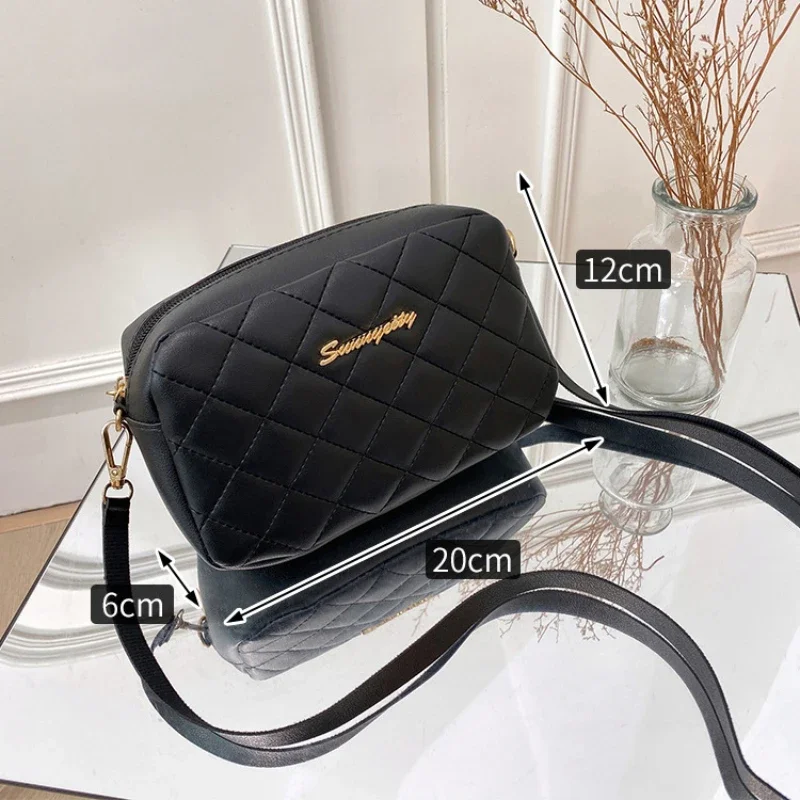 2023 Tassel Small Messenger Bag For Women Trend Lingge Embroidery Camera Female Shoulder Bag Fashion Chain Ladies Crossbody Bags
