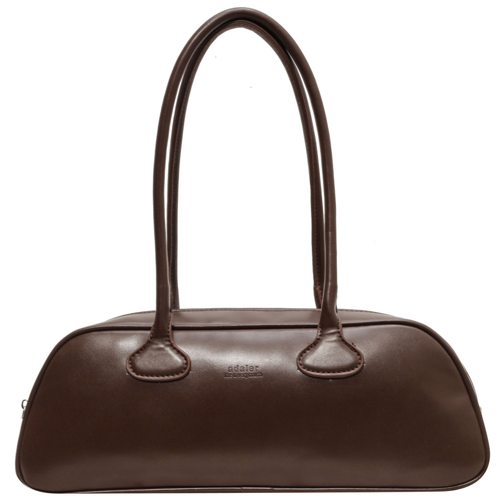 Women Retro Commuting Bag Large Capacity PU Leather Trendy Shopping Bag Solid Color Stylish Cylinder Bag Single Shoulder Bag