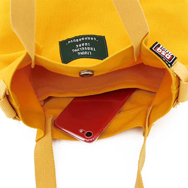 Lady Canvas Handbag Mini Single Shoulder Bag Female Shopping Bags Bucket Pack Fashion Designer Women Bag