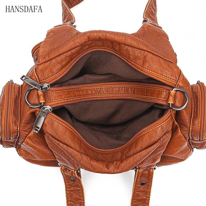 New Fashion High Quality Woman Messenger Bag Luxury Soft Leather Handbags Women's Bags Designer Famous Brand Women Shoulder Tote