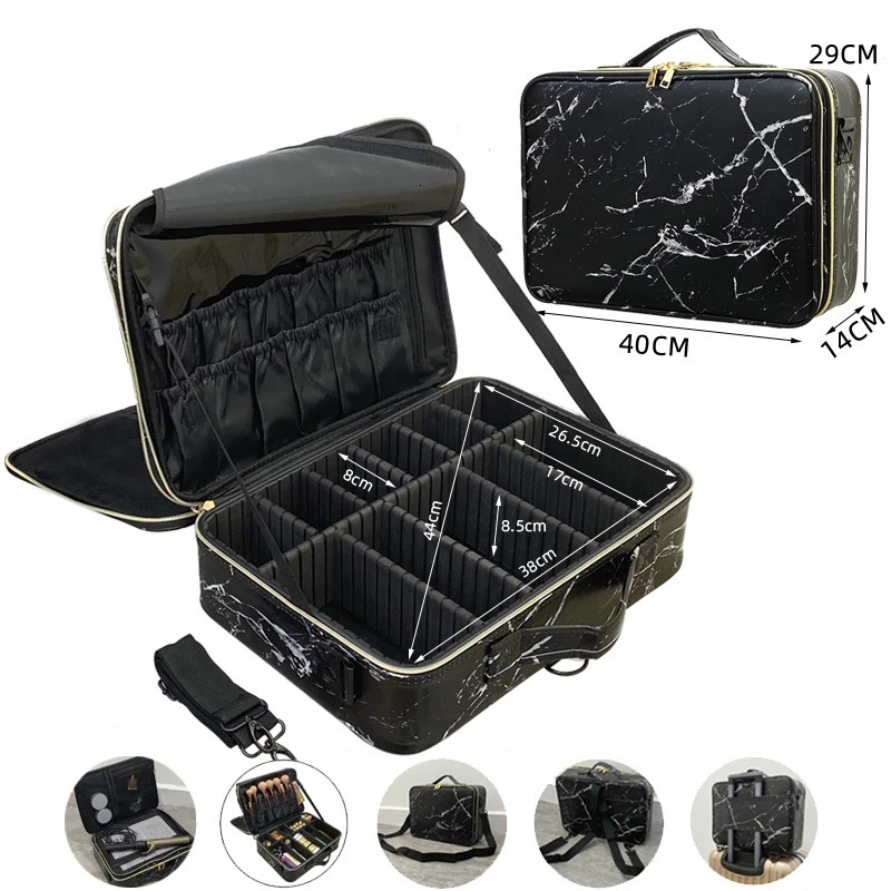 ly arrived large-scale multi story professional makeup bag with nail patterns and semi permanent toolbox makeup bag in 241106