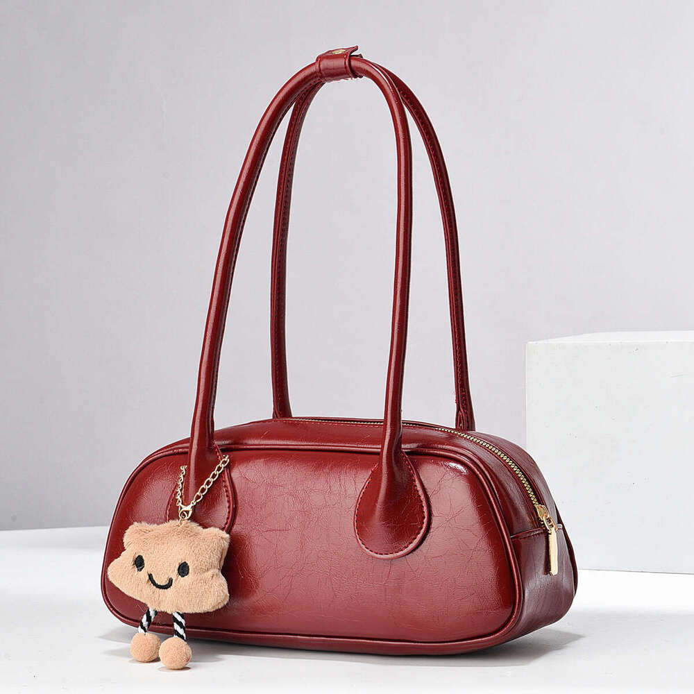 Texture Leather Pattern Taizhou Women's Ladiesbag New Pendant Single Shoulder Crossbody Underarm Bag