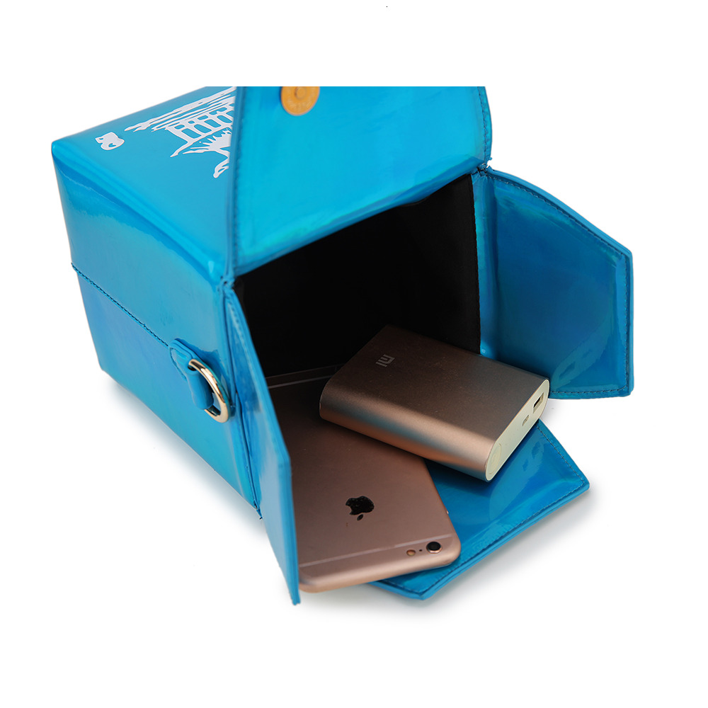 Chinese Style Designer Takeaway Box Wallet Pu Leather Women's Handbag Fashion Women's Slanted Shoulder Chain Handbag