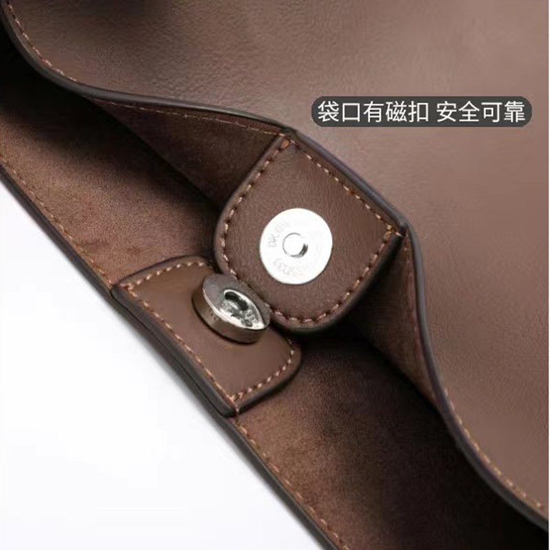 2024 Korean style women's bag, versatile one-shoulder diagonal trend, simple, fresh, fashionable tote, high-end bucket bag