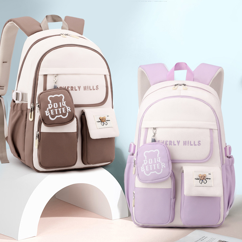 Girls Animal series School Bags With purse For Teenage girls Children Backpack schoolbag Printing Kids School Backpacks mochilas