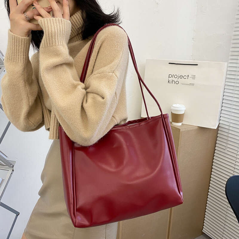 Autumn Big Women's 2020 New Trendy Fashionable Tote Simple and Elegant Large Capacity Shoulder Casual Crossbody Bag