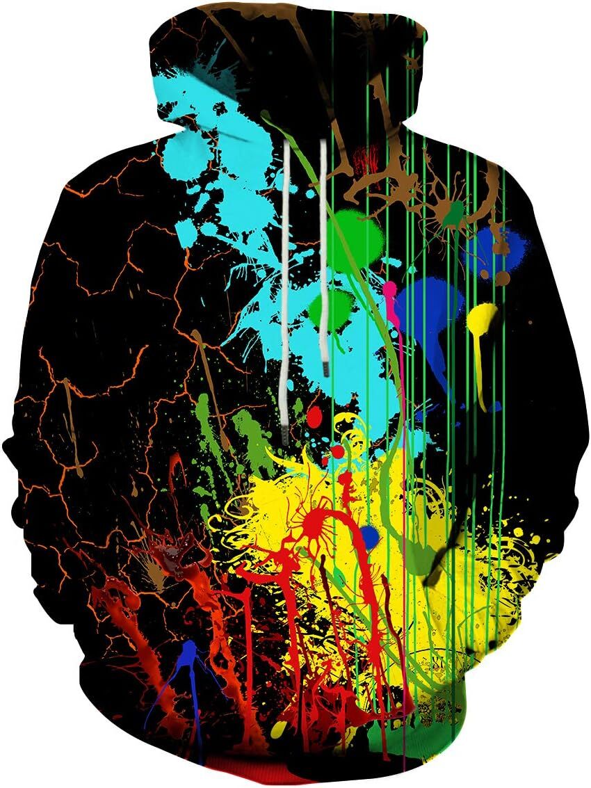 Hoodie for Mens Womens Graphic Hoodies for Men Women Unisex Novelty Sweatshirts Cool 3D Printed Pullover Hoody Hoodie with Pocket Graphic Trendy color