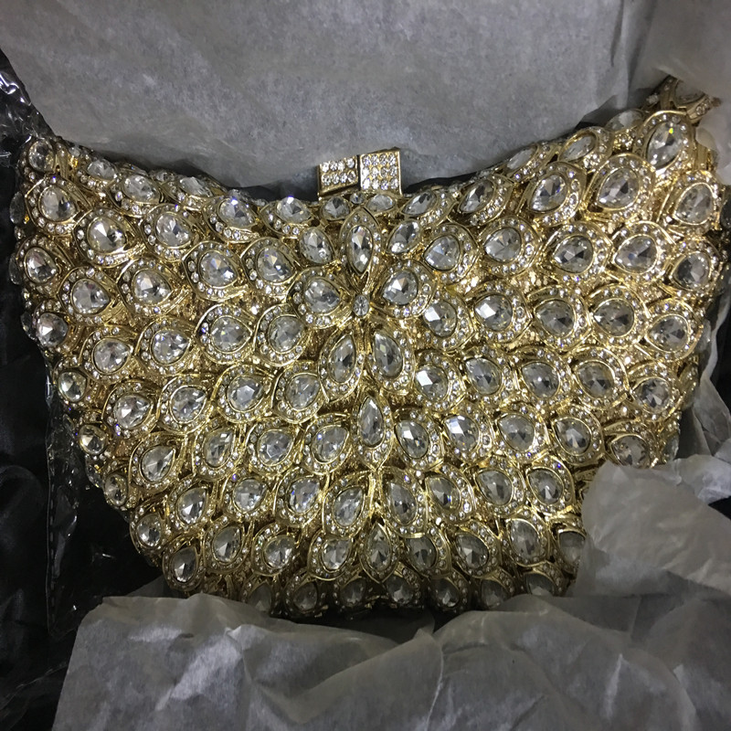 Wedding Dress Bridal Diamond Chains Shoulder Handbags Designer Handbags High Quality Luxury Colorful Crystal Diamond Evening Bag